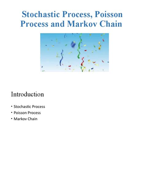 Week 3-Stochastic Processes | PDF | Stochastic Process | Markov Chain