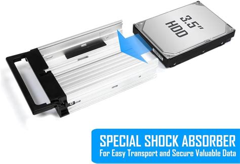 Buy Kingwin Aluminum Single Bay Hot Swap Mobile Rack Tray For 3.5” SSD ...