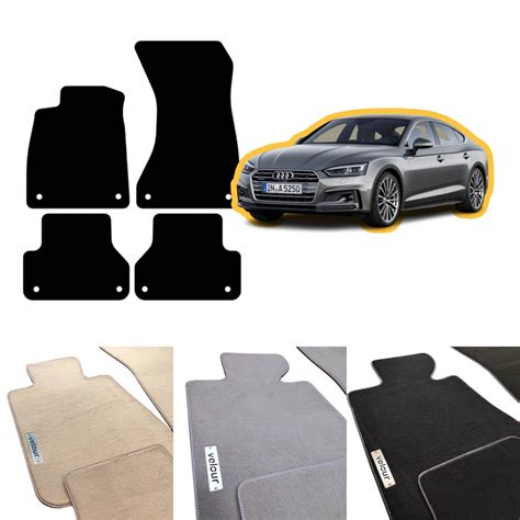 Audi A5 F5A Sportback 2017-2024 Velour Custom Made Floor Mats - Etsy