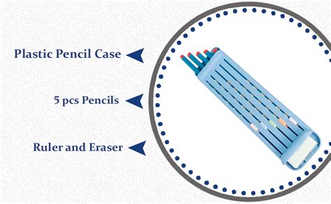worison Plastic Pencil Multicolor Case For Students, Small Hard Pencil ...