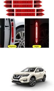 PECUNIA Car Door Open Caution Sticker Reflective Tape Safety Warning ...