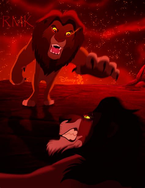 Confrotation Simba vs Scar -Disney by RMizukaze on DeviantArt