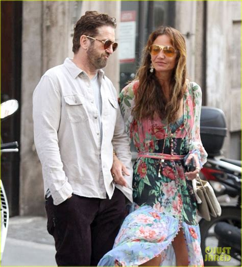 Gerard Butler & Girlfriend Morgan Brown Seen At Mass Service During ...