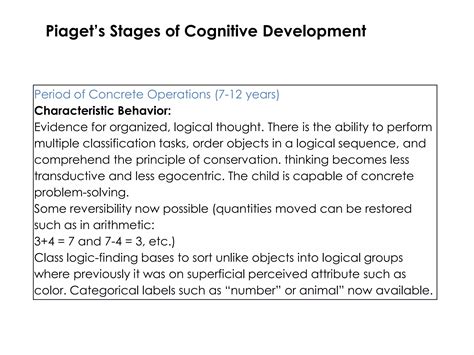 Piaget stages | PPTX