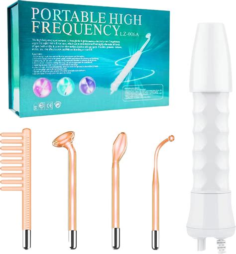 High Frequency Wand, High Frequency Facial Wand Stick 4-in-1 Portable High Frequency Hair ...