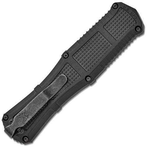 Benchmade Claymore OTF Auto Black Grivory Handle Smoke Gray PVD Blade ...