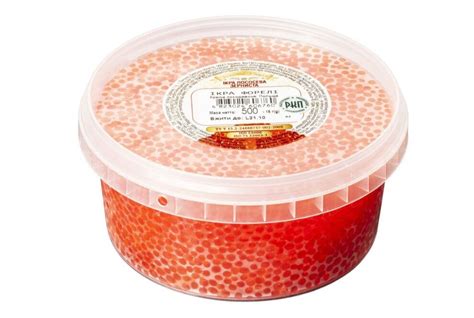 Икра форели ТМ ЗОЛОТАЯ УНЦИЯ 500 гр ( пластик) купить от производителя ...