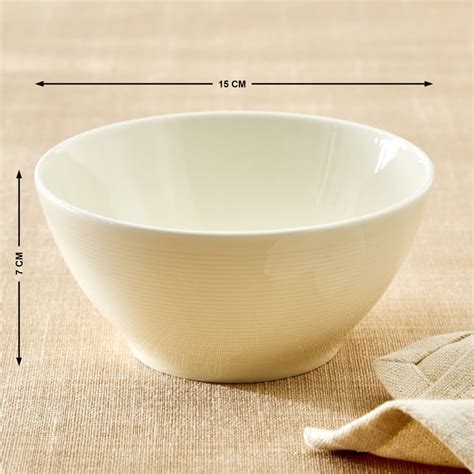 Buy Marshmallow Porcelain Cereal Bowl - 600ml from Home Centre at just ...