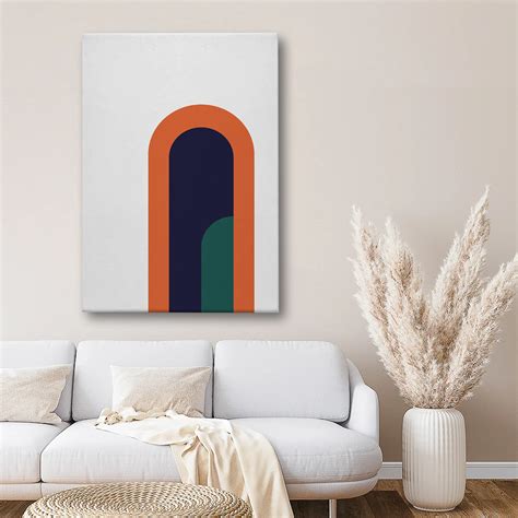 Modern Arch Abstract Canvas Wall Art – Minimalist Geometric Home Decor ...