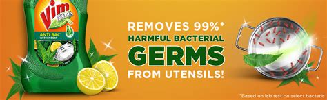 Vim Dishwash Anti Bac Liquid, Neem, 750 ml & Dishwash Bar Lemon ...