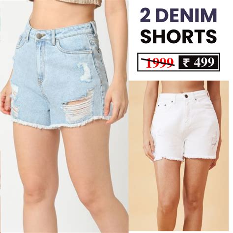 Combo Pack: 2 Women's Denim Shorts – Bogambo