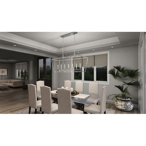 Norwell Lighting Cage 7-Light Polished Nickel Transitional Linear ...