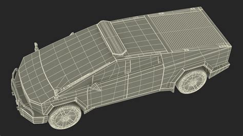 Tesla Cybertruck NYPD Rigged for Maya 3D | 3D Molier International