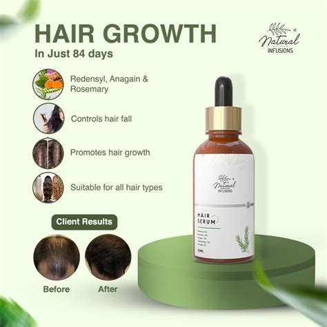 Best Hair Serum with 3% Redensyl & 2% Anagain | Natural Infusions