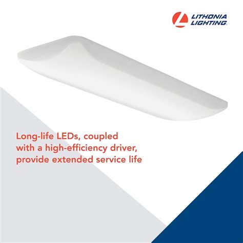 Lithonia Lighting FMLL 14.0-in Matte White Indoor 1 -Light LED Flush ...