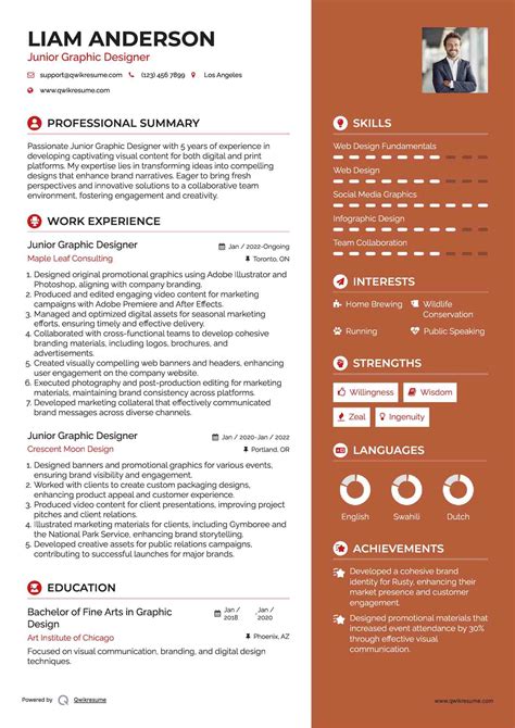 10+ Junior Graphic Designer Resume Samples & Templates for 2025