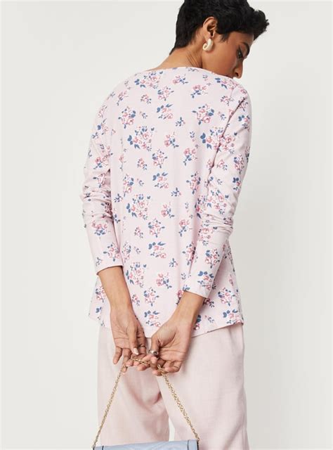 Buy Women Floral Printed Layered Neck Top Online at just Rs. 499.0 ...
