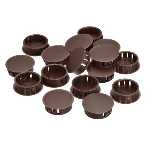 uxcell 29.7mm/1.17" Plastic Hole Plugs, 16Pcs Flush Type Panel Round ...