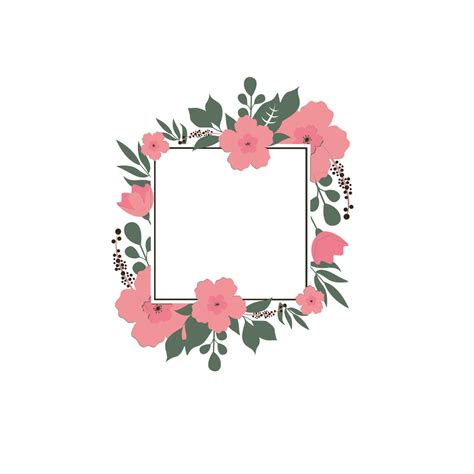 Free Rectangle Floral Frame Vector Template to Edit Online
