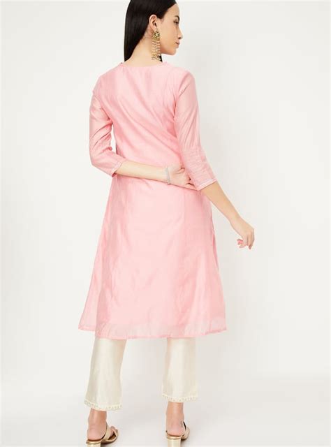 Buy Women Embroidered A-Line Kurta Online at just Rs. 1299.0 ...