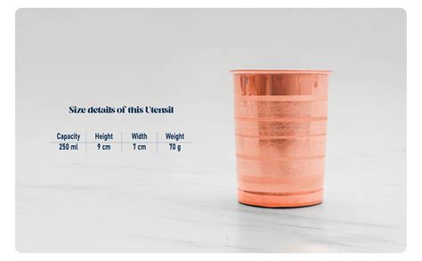 Pure Copper Silver Touch Water Glass with Luxury Design, Drinking Serv ...
