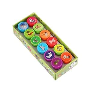 2 Set of Cute Cartoon Animal Zodiac Stampers ABS Signet Set Students ...