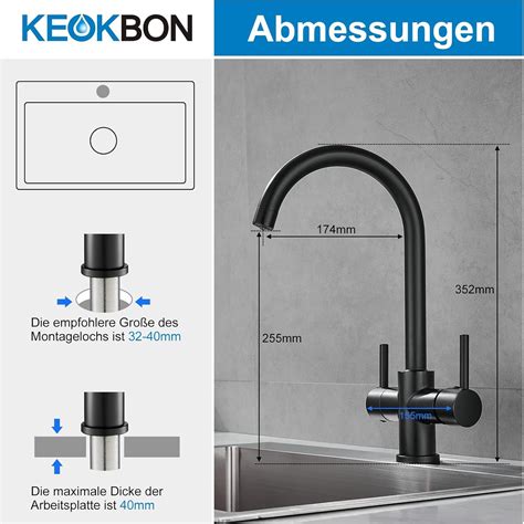 3-Way Tap KEOKBON Kitchen Tap 3-way 3-in-1 Mixer Tap India | Ubuy