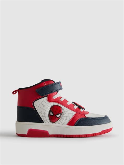 Boys Multi MARVEL Spider-Man Light Up High-Top Trainers | Primark