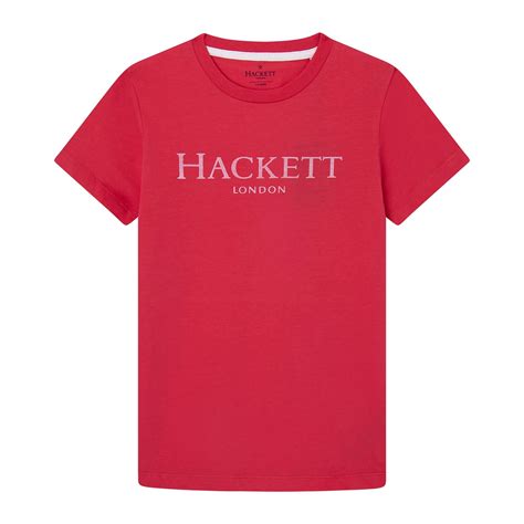 Buy Hackett London Boys Red Chest Branding T-shirt Online - 862626 ...
