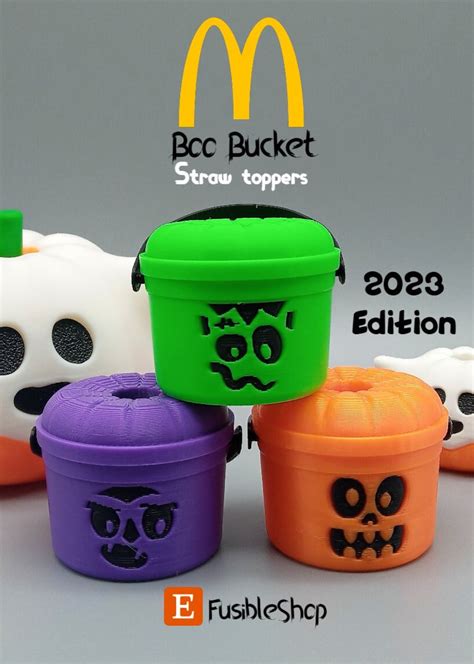 Straw Topper Halloween Boo Buckets. Mchalloween Boo Buckets. Mcdonald's ...