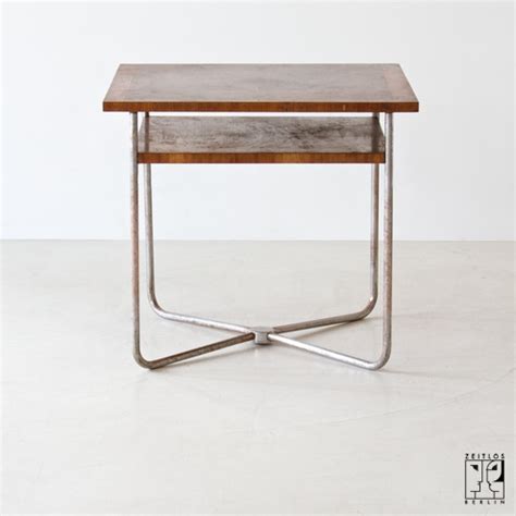 Bauhaus tubular steel table in original condition - ZEITLOS – BERLIN