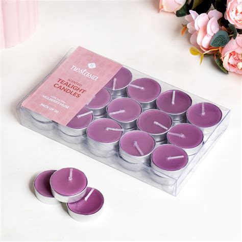Mulberry Muse Fragrant Tealights Set Of 30 Online - Premium Candle ...