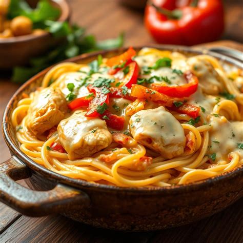 Monterey Chicken Spaghetti Recipe with a Creamy Cheese Sauce - Norah ...