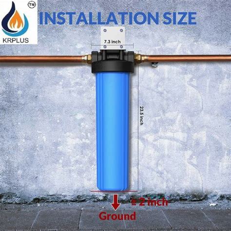 KRPLUS 20 Inch Jumbo Whole House RO Water Filter Pre Filter Housing ...