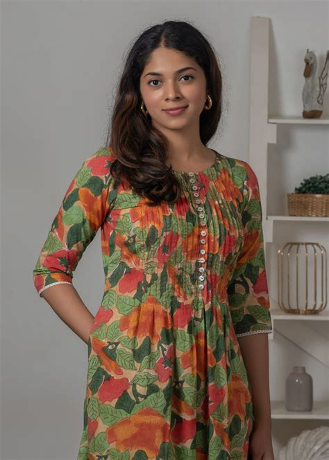Multi-Colour Floral Printed kurtha – JUGALBANDHI