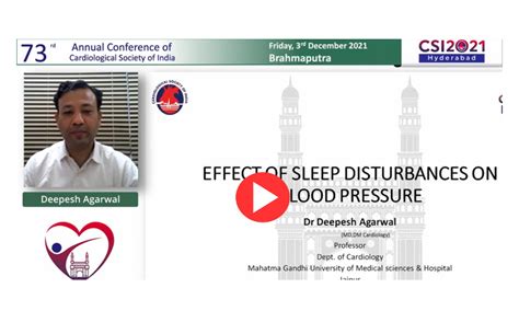 Effect of Sleep Disturbances on Blood Pressure- Dr Deepesh Agarwal at ...