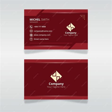 Editable id card template for organization and employee with red color ...