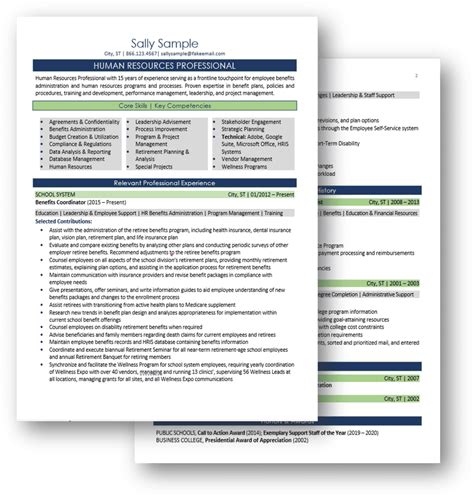 Resume Samples - Vision to Purpose