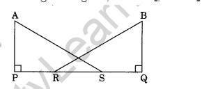 In the given Figure, AP=BQ,PR=QS Show that Triangle APS= Triangle BQR - Brainly.in