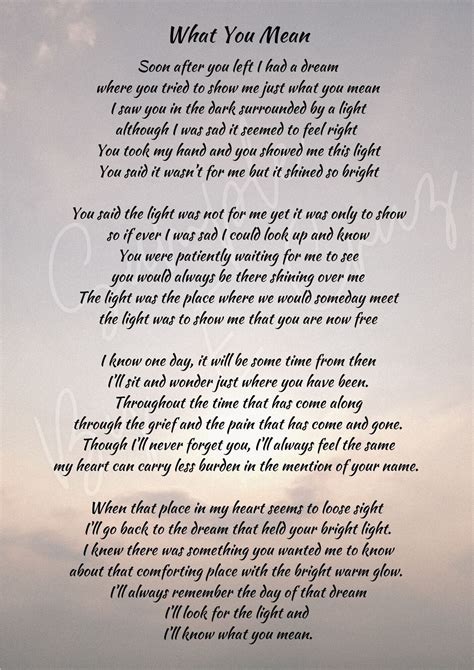 What you mean funeral grief memorial service bereavement sadness ...