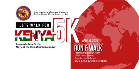 “Let’s Walk for Kenya” (3rd Annual 5K Walk/Run), Pittman-Sullivan Park ...