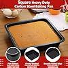 Casa Azul 9-Inch Square Cake Mould, BPA Free Non-Stick Carbon Steel ...
