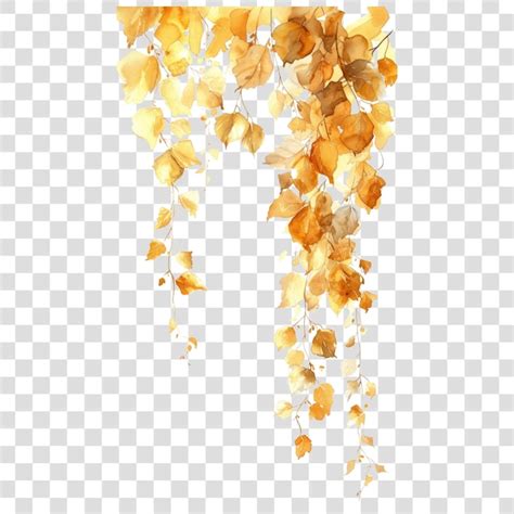 Autumn leaves transparent background | Premium AI-generated PSD