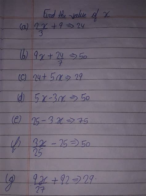 find the value of x - Brainly.in