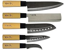 Goldsun Stainless Steel Acier Inox Rostfrei 5 Piece Sashimi Asain ...