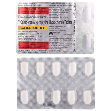 Gabator NT 400mg+10mg - Strip of 10 Tablets : Amazon.in: Health ...