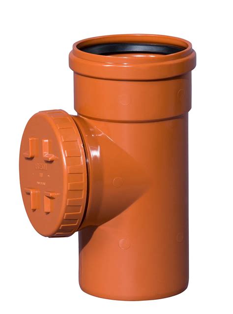 KG-Reinigungsrohr DN 125 mit rundem Deckel | 5002040107