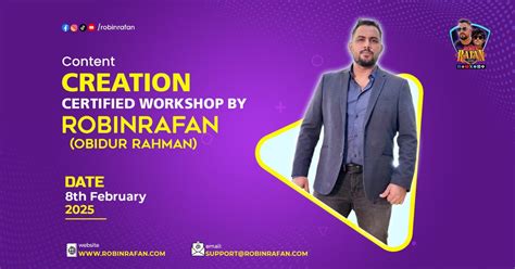 Content Creators Workshop by RobinRafan, Mirpur-12, Pallabi, Dhaka, 8 ...