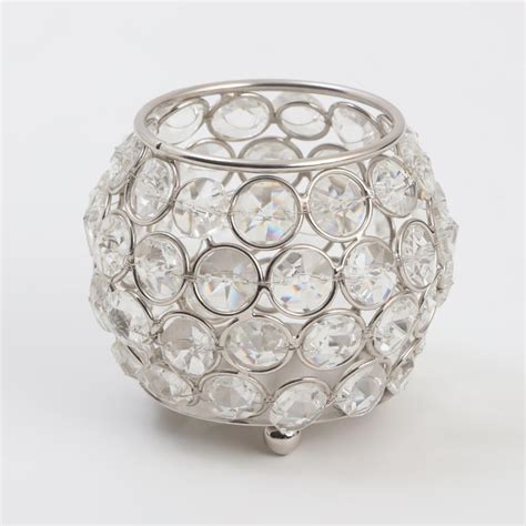 Buy Corsica Tasta Iron and Crystal T-Light Holder from Corsica by Home ...