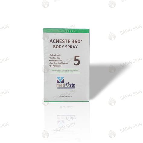 Mediste Acneste 360 body spray by Sarin Skin – Sarinskin